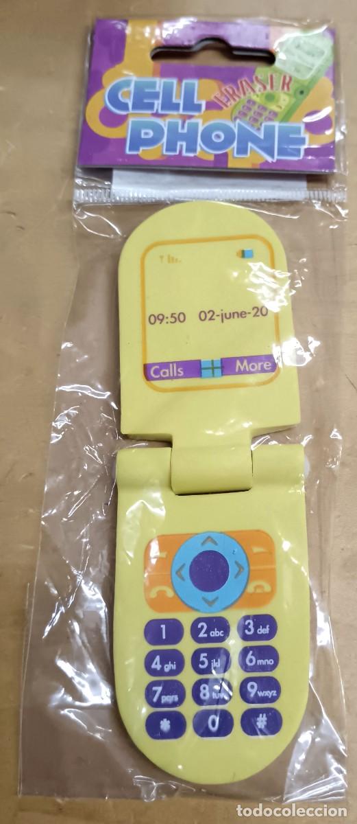 Escriban&iacute;a: GOMA DE BORRAR EN FORMA DE TEL&Eacute;FONO MOVIL 11 CM. ALTURA