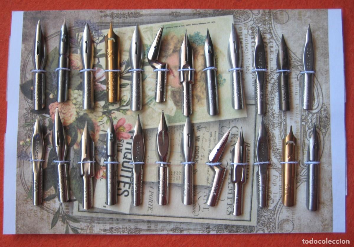 Escriban&iacute;a: 24 PLUMILLAS PARA CALIGRAF&Iacute;A Y DIBUJO D&Eacute;CADA DE 1950