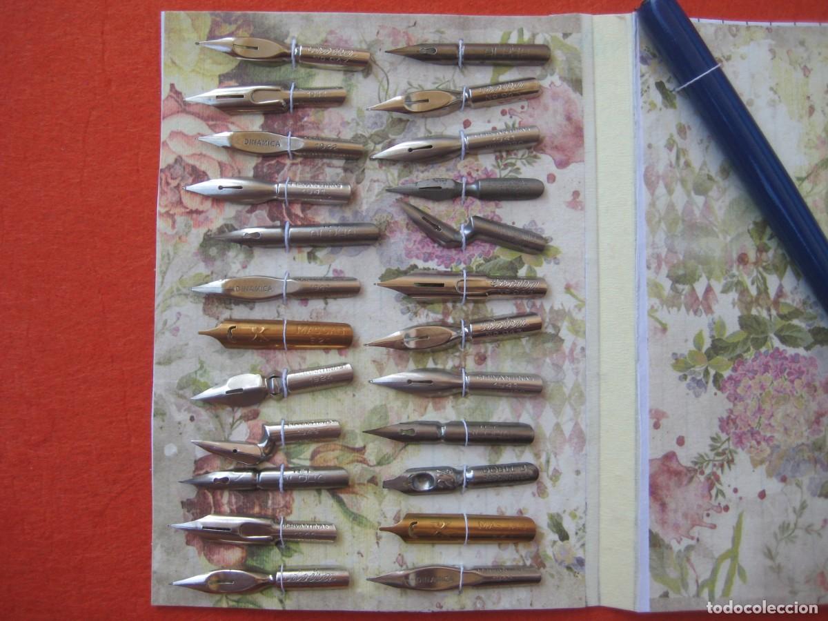 Escriban&iacute;a: 24 PLUMILLAS Y PORTAPLUMAS DE MADERA - Foto 4