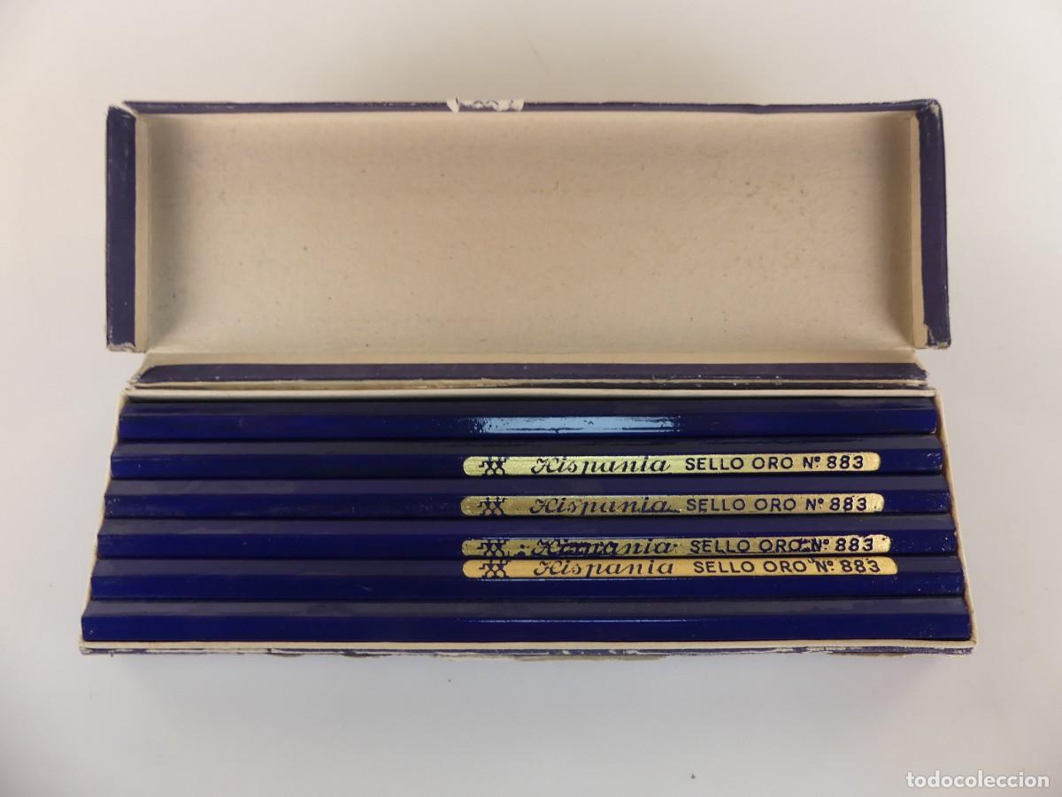 Escriban&iacute;a: Caja Hispania SL F&aacute;brica Nacional de L&aacute;pices Azul Numero 883
