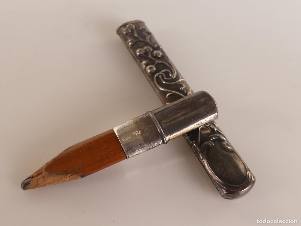Escriban&iacute;a: ANTIGUO LAPIZ CON FUNDA DE PLATA ANTIGUA 800 LA FUNDA PESA 3,71 GRAMOS