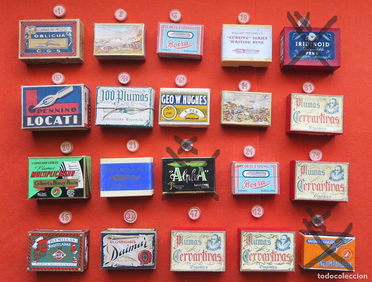 Escriban&iacute;a: LOTE N&ordm; 1 PLUMILLAS CAJAS PRECINTADAS MITAD SIGLO XX
