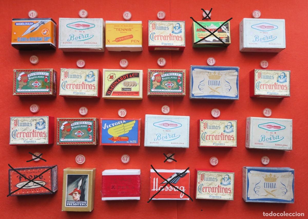 Escriban&iacute;a: LOTE N&ordm; 3 CAJAS DE PLUMILLAS PRECINTADAS MITAD SIGLO XX