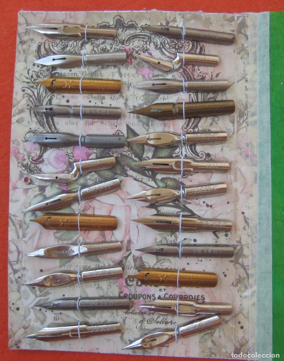Escriban&iacute;a: 24 PLUMILLAS Y PORTAPLUMAS DE MADERA - Foto 4