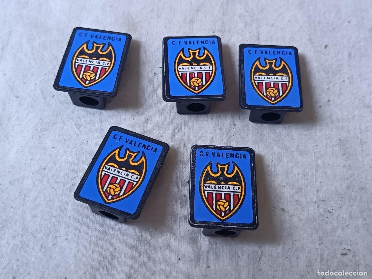 Escriban&iacute;a: Lote de 5 sacapuntas de colecci&oacute;n, de f&uacute;tbol, C. F. Valencia