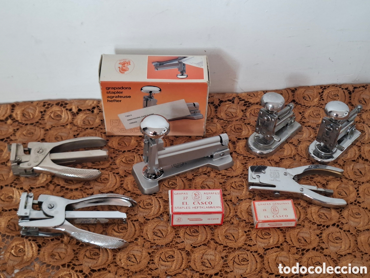 Outils d'&Eacute;criture: Grapadoras El casco N&deg; 5, tenaza 25 y 23 y M 30 en caja original