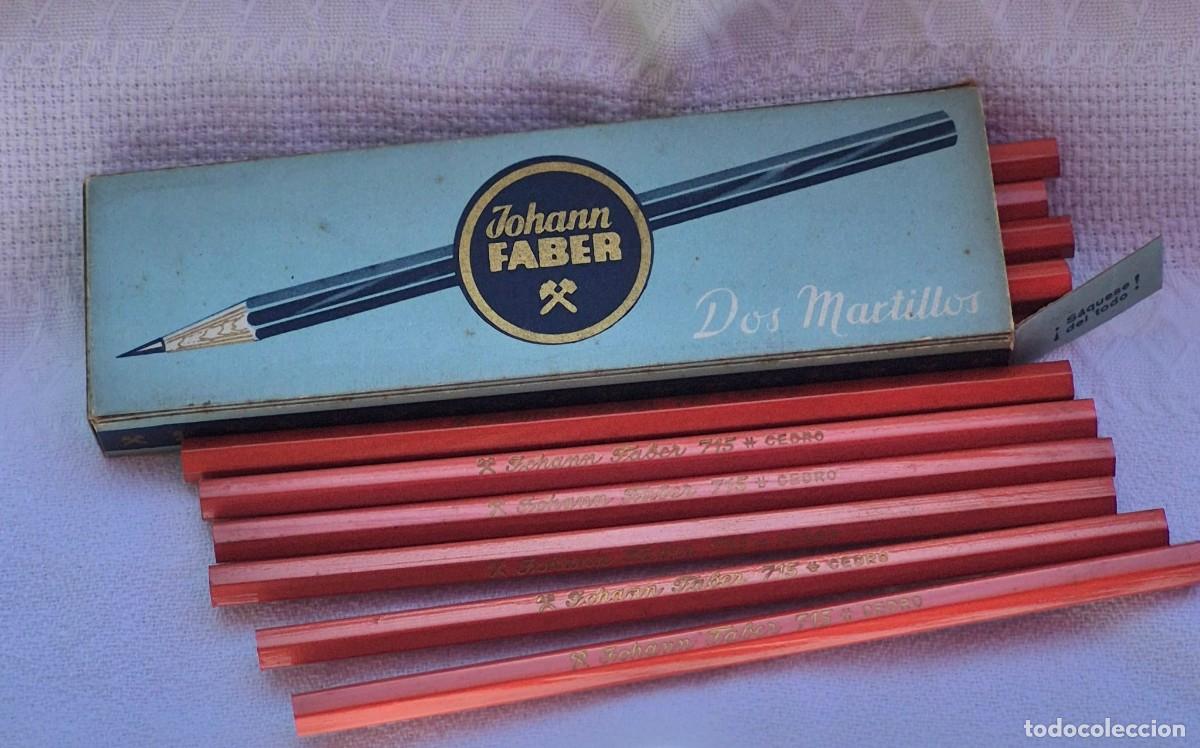 Escriban&iacute;a: JOHANN FABER &ndash; DOS MARTILLOS &ndash; n&ordm; 715 azul / rojo &ndash;CAJA con 12 L&Aacute;PICES en estuche cart&oacute;n -nuevos a e