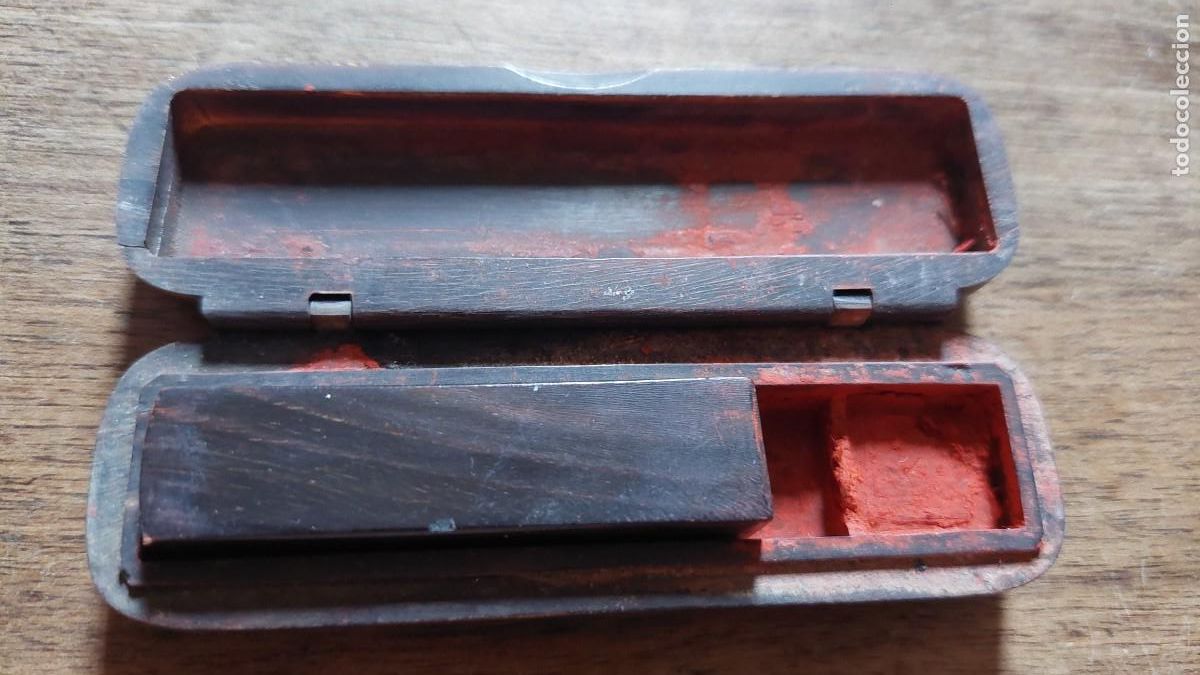 Escriban&iacute;a: Magn&iacute;fico y antiguo Sello de lacrar tipolog&iacute;a China en caja de asta