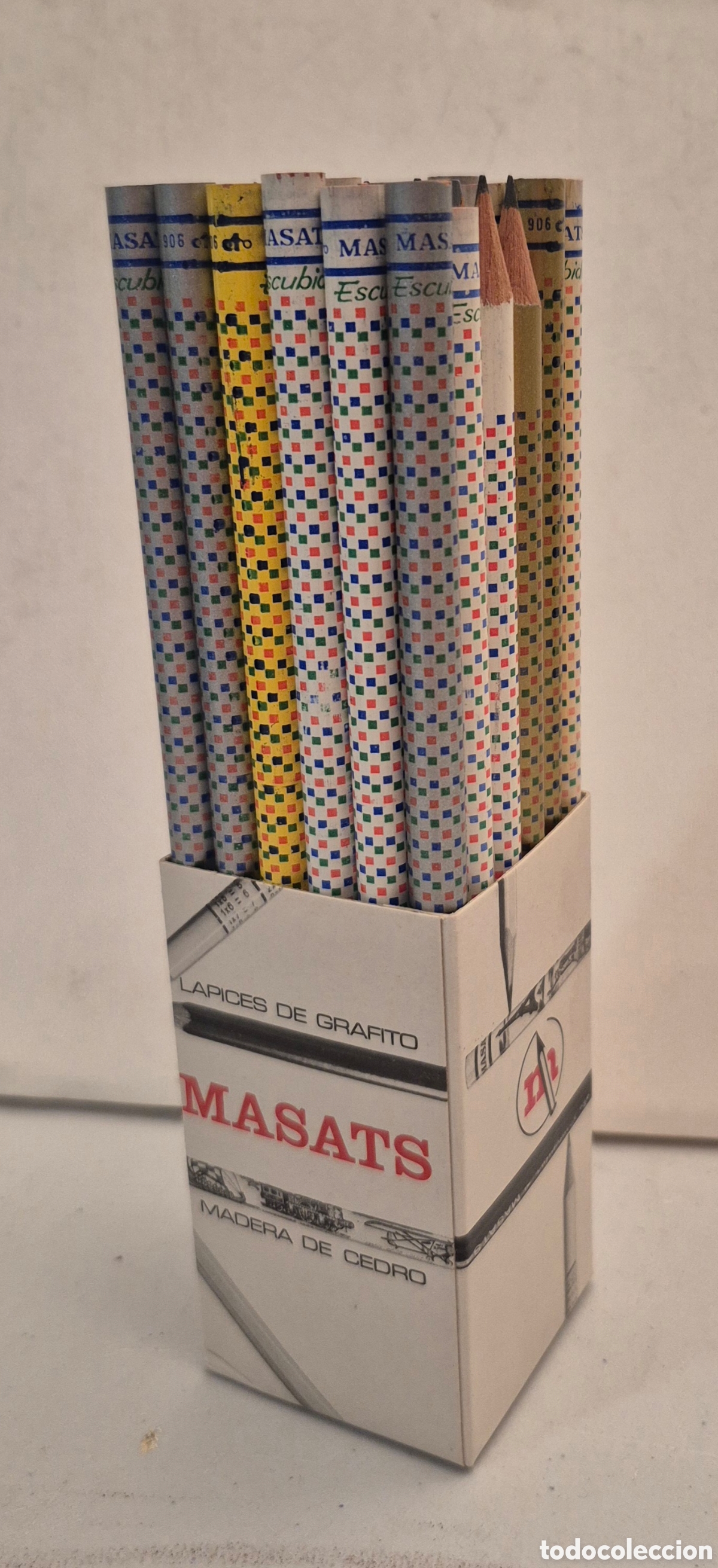 Escriban&iacute;a: MASATS CAJA DE 36 LAPICES DE GRAFITO MADERA DE CEDRO. A&Ntilde;OS 70