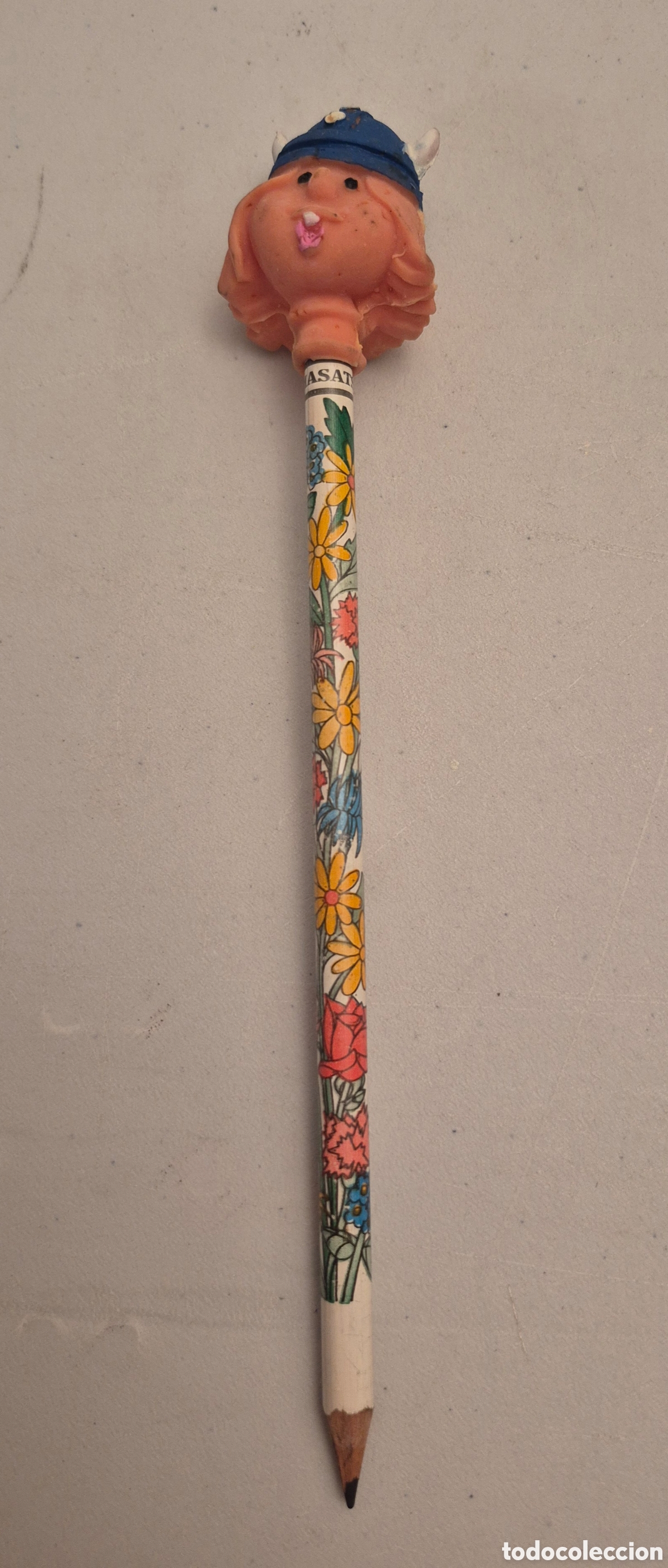 Escriban&iacute;a: MASATS L&Aacute;PIZ DE GRAFITO VICKY EL VIKINGO, MADERA DE CEDRO. A&Ntilde;OS 70