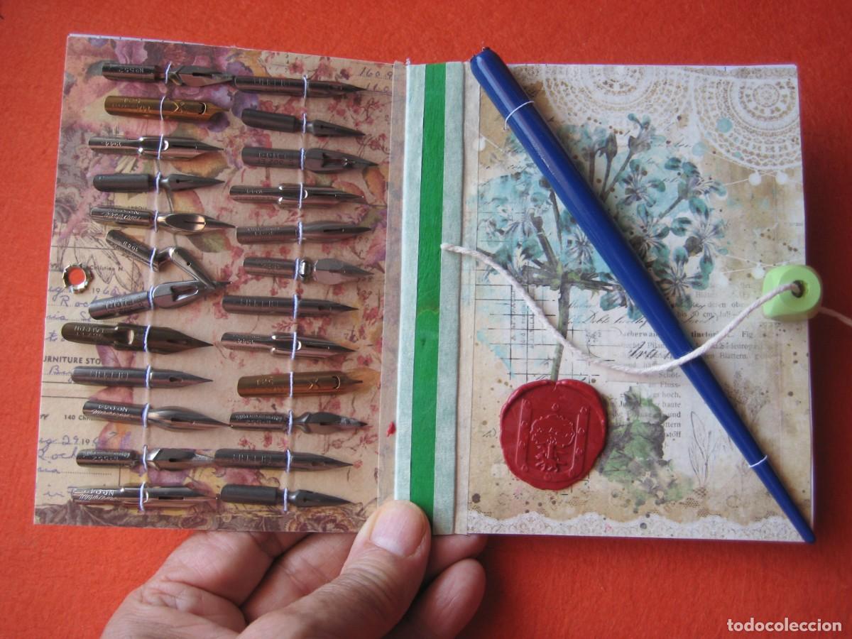 Escriban&iacute;a: CARPETA ARTESANAL 24 PLUMILLAS DIBUJO Y CALIGRAF&Iacute;A Y PORTAPLUMAS