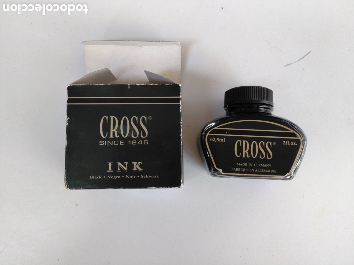 Escriban&iacute;a: CROSS SINCE 1846 - ENCRE NOIR TINTA NEGRO - 62.5 ML - MADE IN GERMANY - NUEVO.