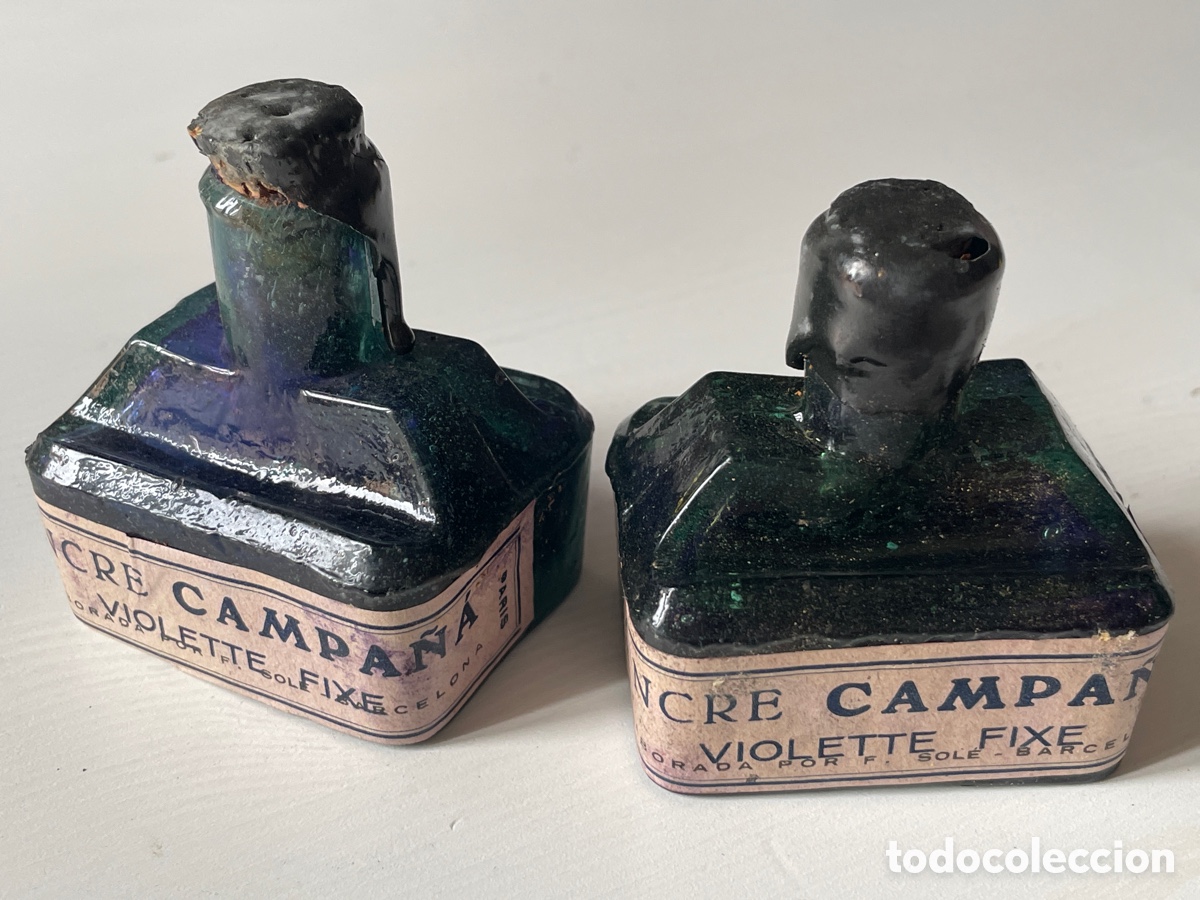 Escriban&iacute;a: 2 botes tinta Encre Campa&ntilde;&aacute;. Violeta. Escolar tinteros.