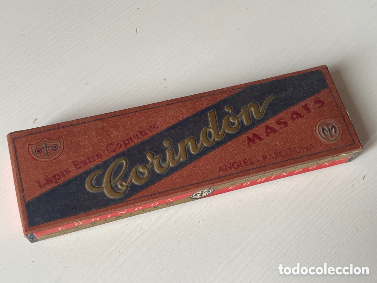 Escriban&iacute;a: Caja original 12 L&aacute;piz extra copiativo. Corind&oacute;n. Masats. Angl&egrave;s. Barcelona.