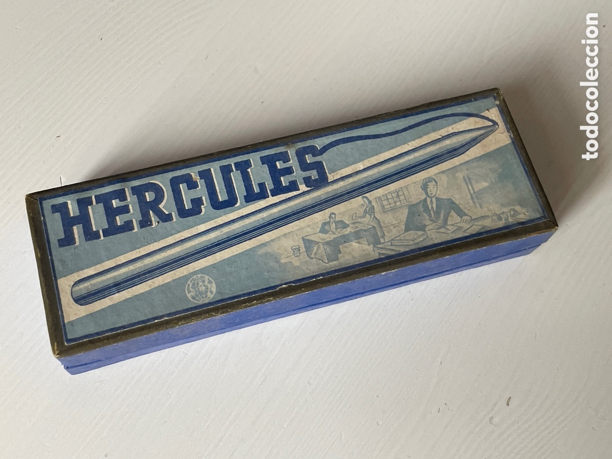 Escriban&iacute;a: Caja original de ceras, marca H&eacute;rcules. Color azul.