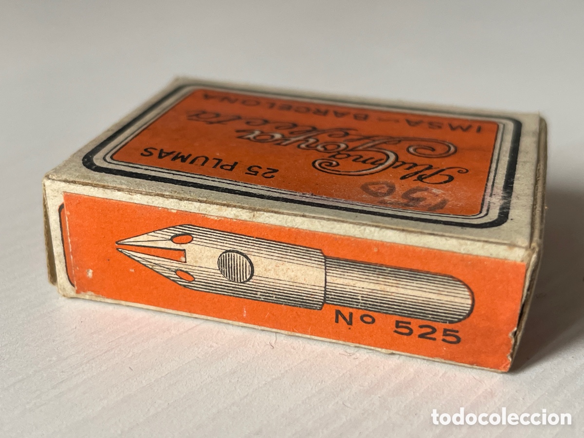 Escriban&iacute;a: Caja de 25 plumas. Marca Goya selecta. Imsa. n&uacute;mero 525. - Foto 4