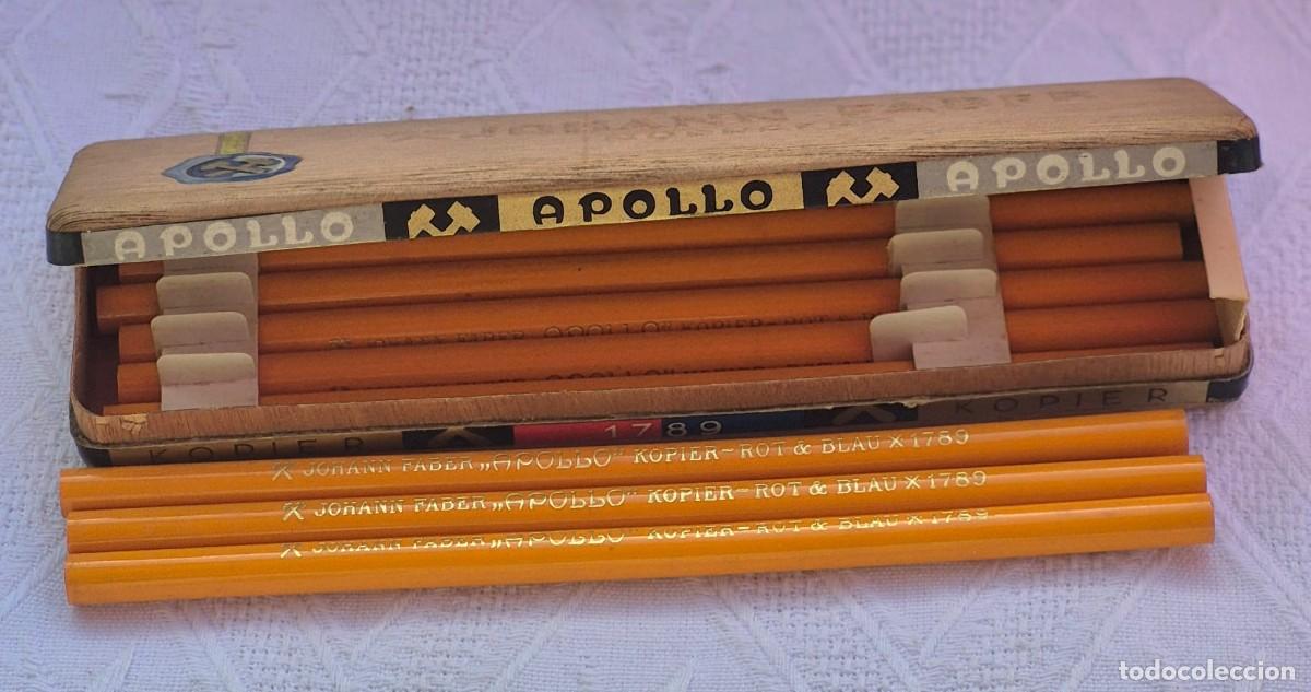 Escriban&iacute;a: JOHANN FABER &ndash;APOLLO KOPIER N&ordm; 1789&ndash;GERMANY- CAJA DE 10 L&Aacute;PICES nuevos- estuche madera