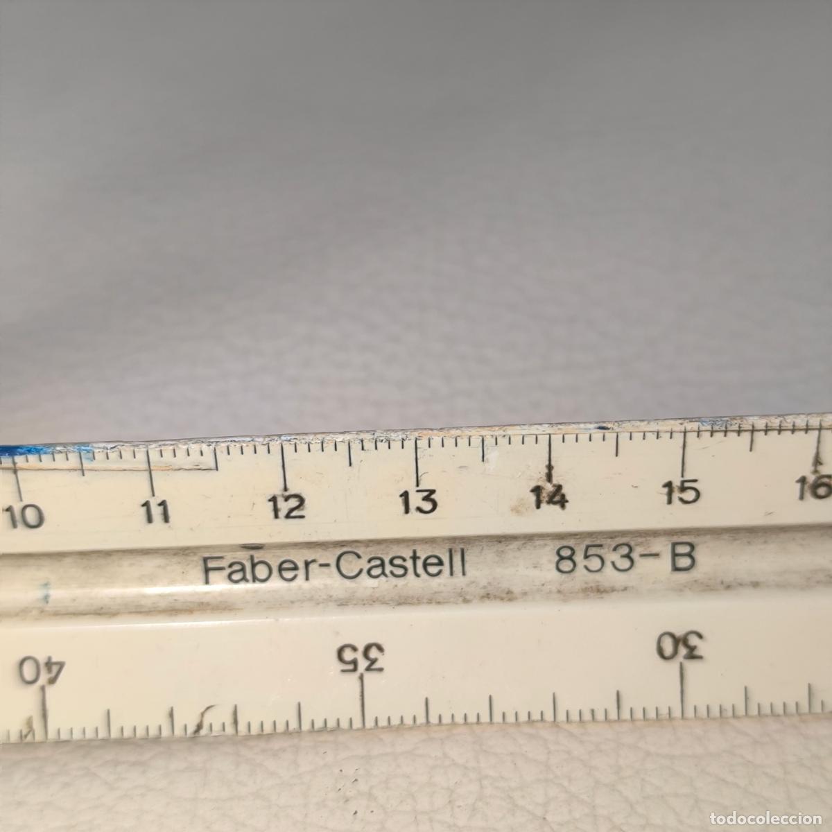 Escriban&iacute;a: Faber-Castell 853-B - Escala triangular de pl&aacute;stico, 30 cm, 1:100, 1:200, 1:250, 1:300, 1