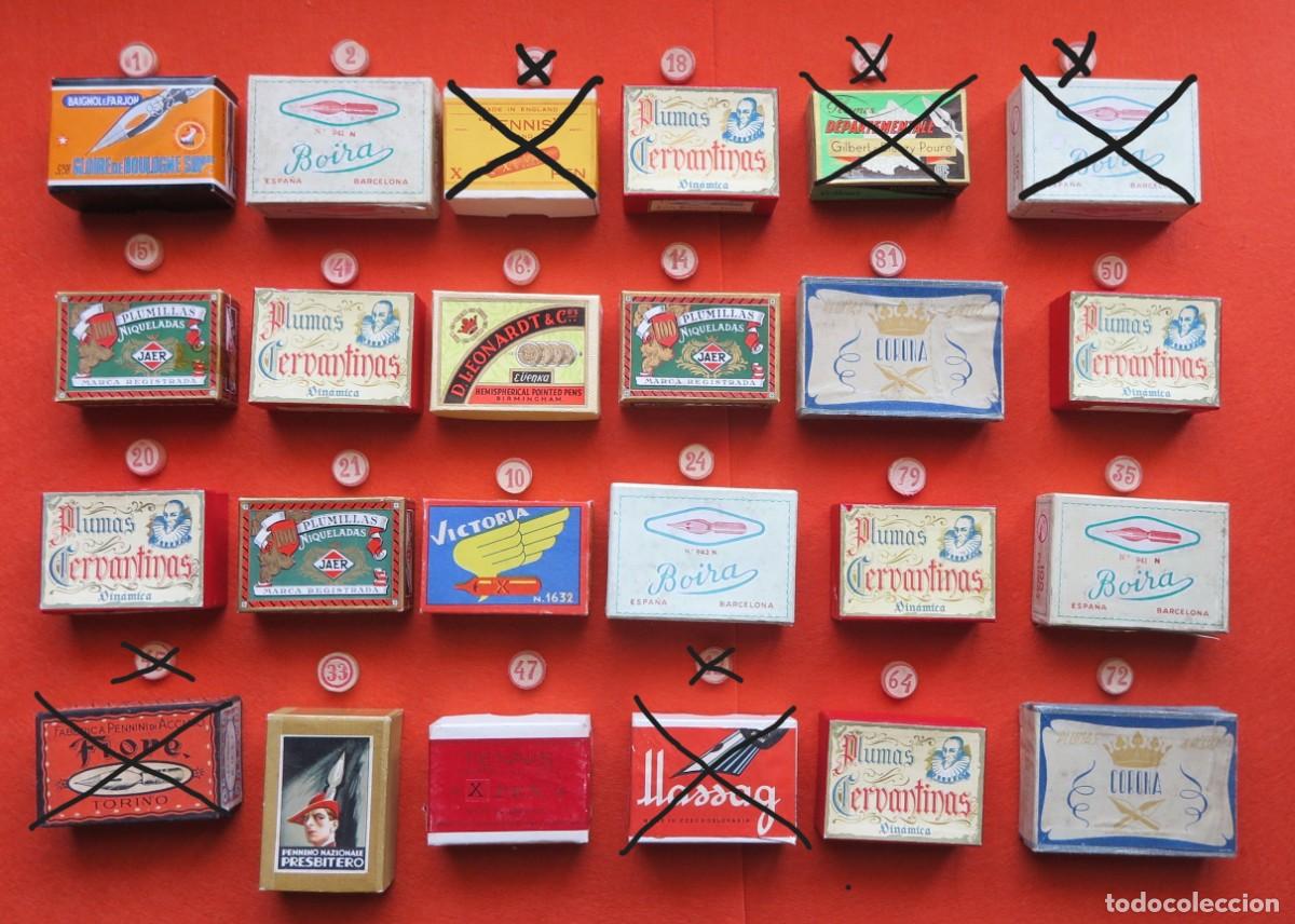 Escriban&iacute;a: LOTE N&ordm; 3 CAJAS DE PLUMILLAS PRECINTADAS MITAD SIGLO XX