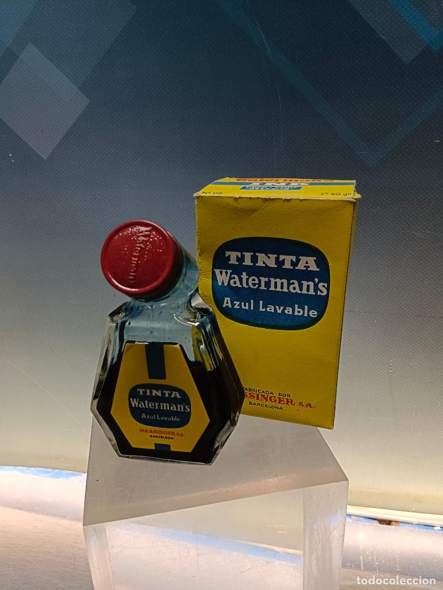 Escriban&iacute;a: TINTA WATERMAN&acute;S. BOTE casi LLENO TINTA AZUL LAVABLE. fabricado en HASSINGER, S. A
