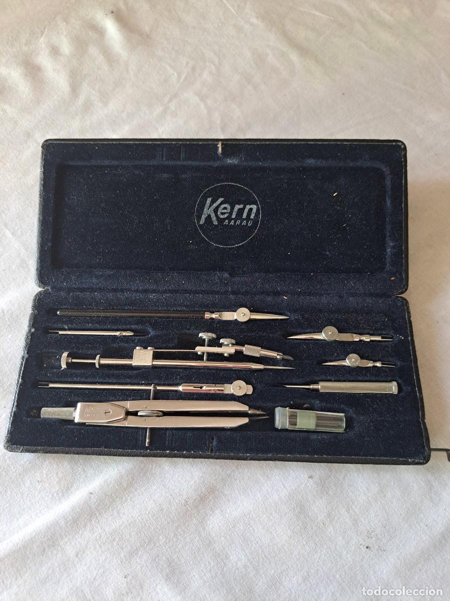 Schreibwaren: ANTIGUO ESTUCHE CON COMPAS KERN AARAU