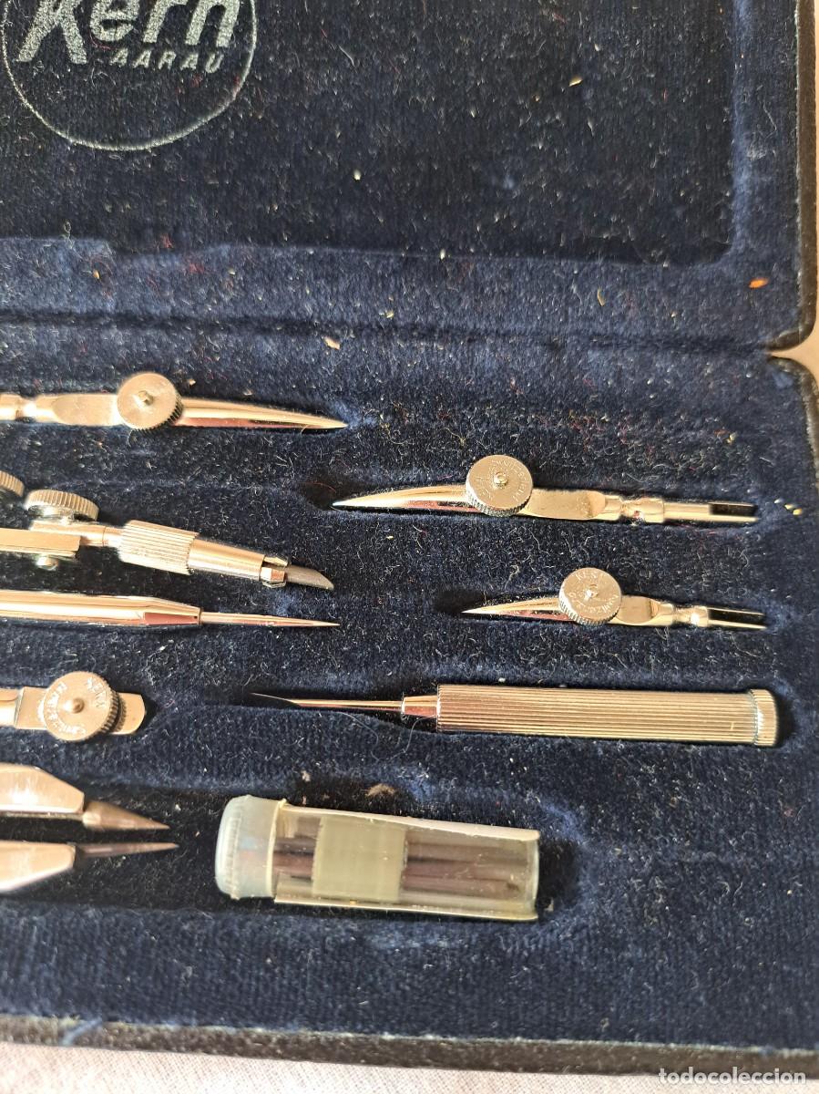 Escriban&iacute;a: ANTIGUO ESTUCHE CON COMPAS KERN AARAU - Foto 6