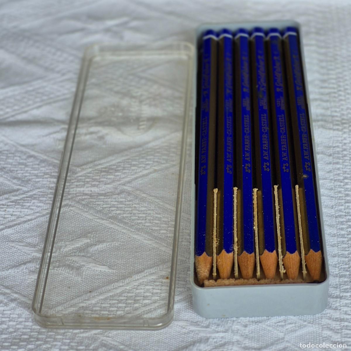 Escriban&iacute;a: A.W.FABER CASTELL&ndash; GOLDFABER n&ordm; 1221 F &ndash; Germany -caja de 12 l&aacute;pices-estuche pl&aacute;stico