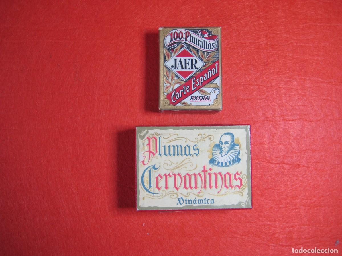Escriban&iacute;a: 2 CAJAS DE PLUMLLAS NUEVAS PRECINTADAS VINTAGE DE MITAD SIGLO XX