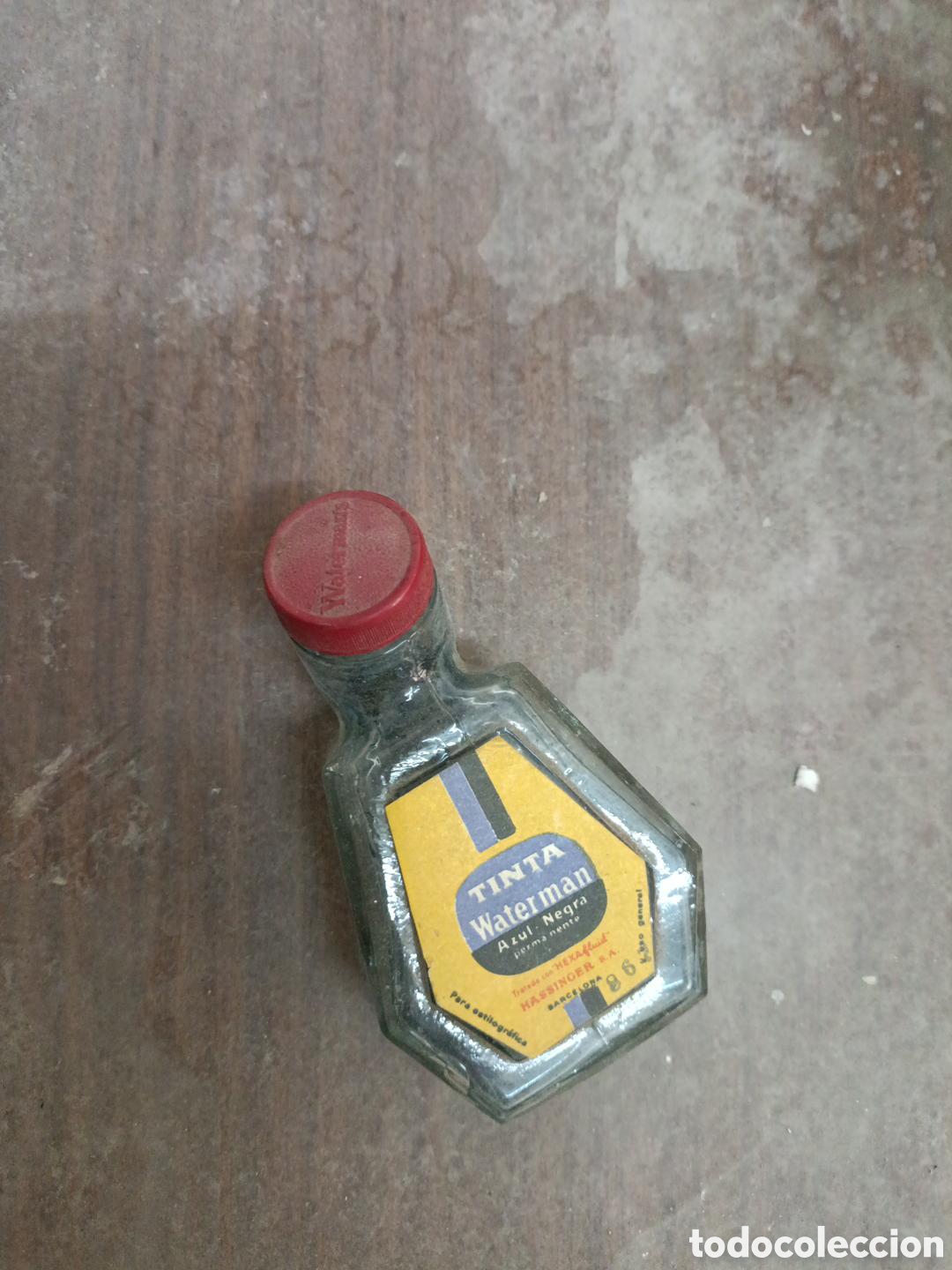 Escriban&iacute;a: Antiguo Tintero de Cristal WATERMAN
