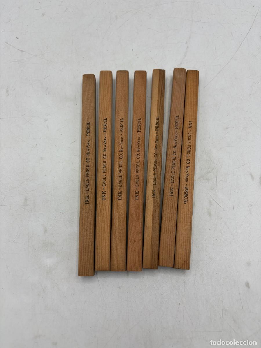 Escriban&iacute;a: LOTE 7 L&Aacute;PICES ANTIGUOS EAGLE PENCIL CO. NEW YORK. INK PENCIL. USA. VINTAGE.