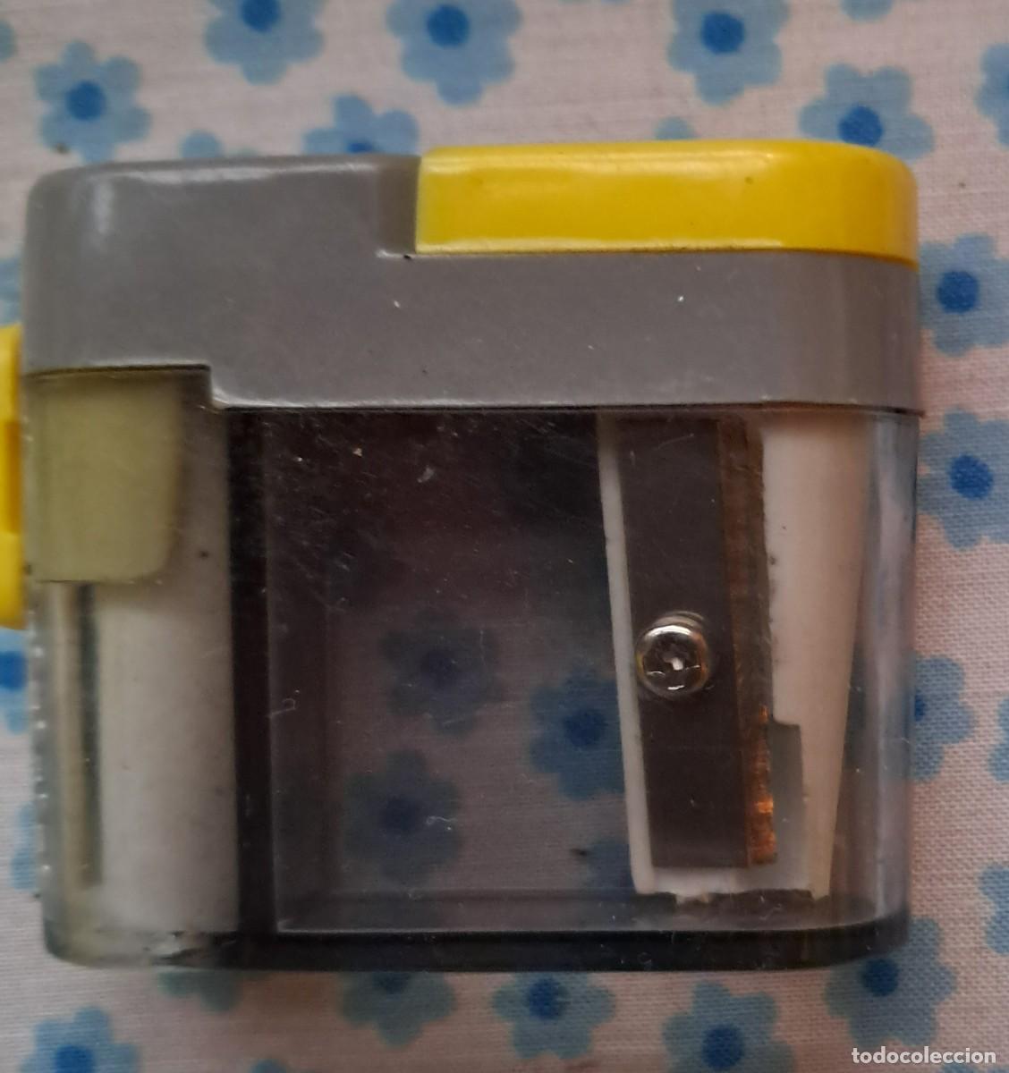 Escriban&iacute;a: Curioso sacapuntas y goma de borrar a&ntilde;os 80