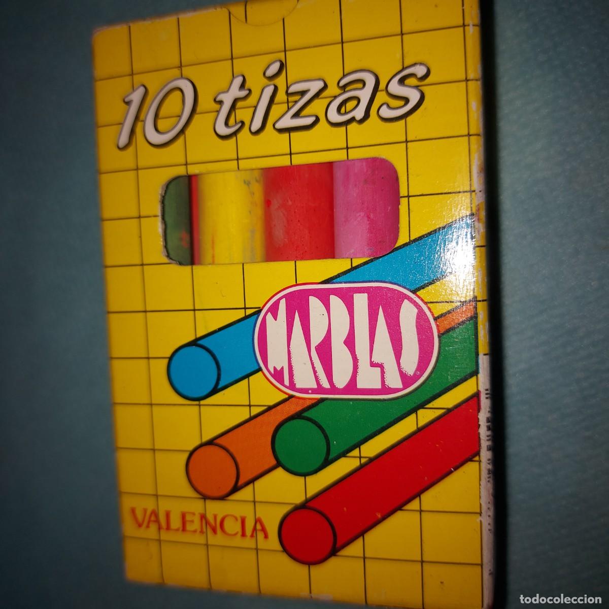 Escriban&iacute;a: CAJA CON 10 TIZAS DE COLORES DE MARBLAS