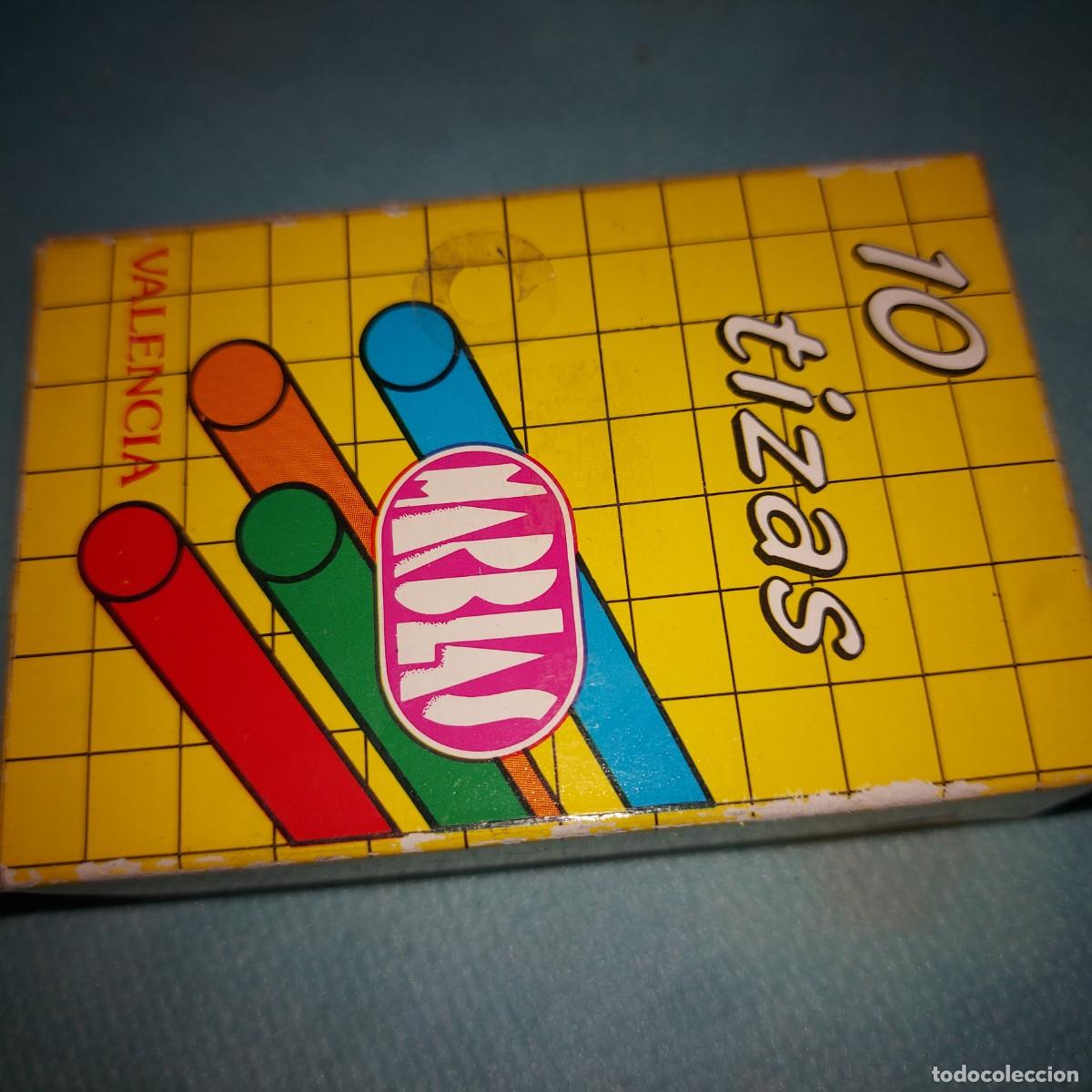 Escriban&iacute;a: CAJA CON 10 TIZAS DE COLORES DE MARBLAS - Foto 2