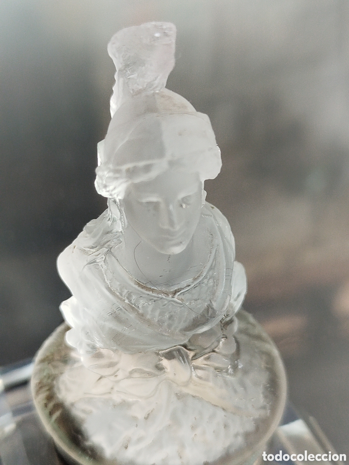 Escriban&iacute;a: Tintero de cristal figura de minerva - Foto 5
