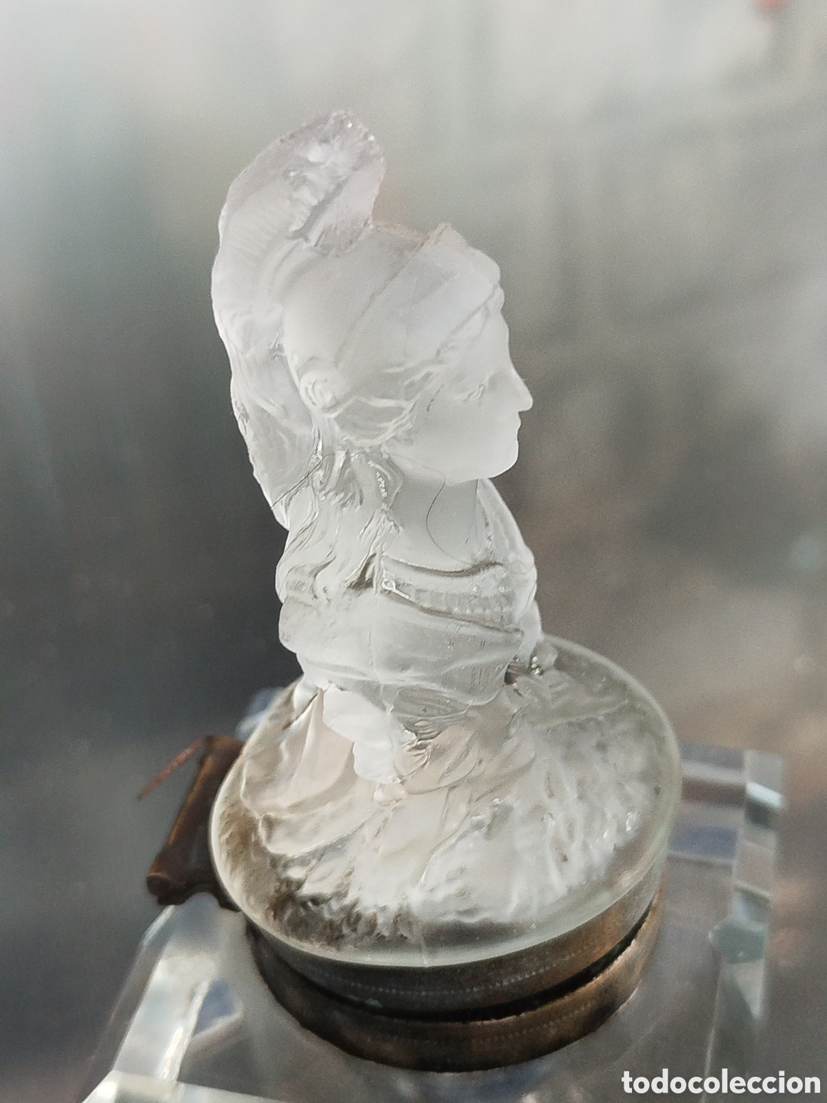 Escriban&iacute;a: Tintero de cristal figura de minerva - Foto 6