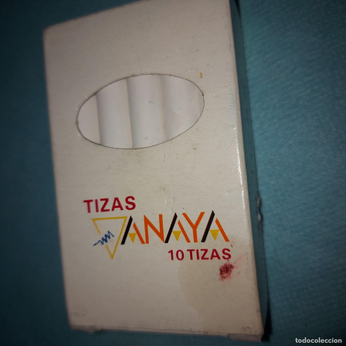 Escriban&iacute;a: ANTIGUA CAJA CON 10 TIZAS DE ANAYA