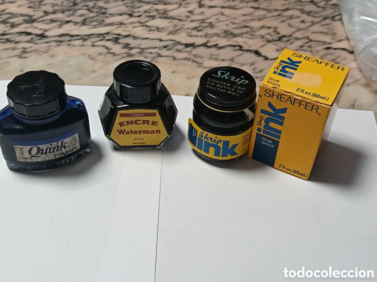 Escriban&iacute;a: LOTE DE TINTEROS, TINTA PARA PLUMAS ESTILOGRAFICAS , ARKER, WATERMAN Y SHEAFFER .