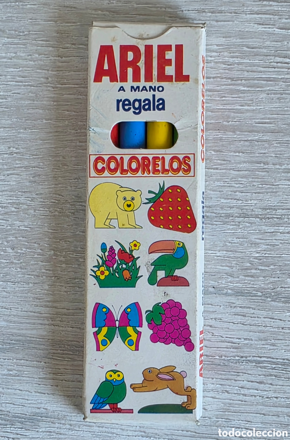 Writing Items: Cajita Colorelos con L&aacute;pices 4 Colores B&aacute;sicos Promoci&oacute;n Detergente Ariel - Flamagas SA