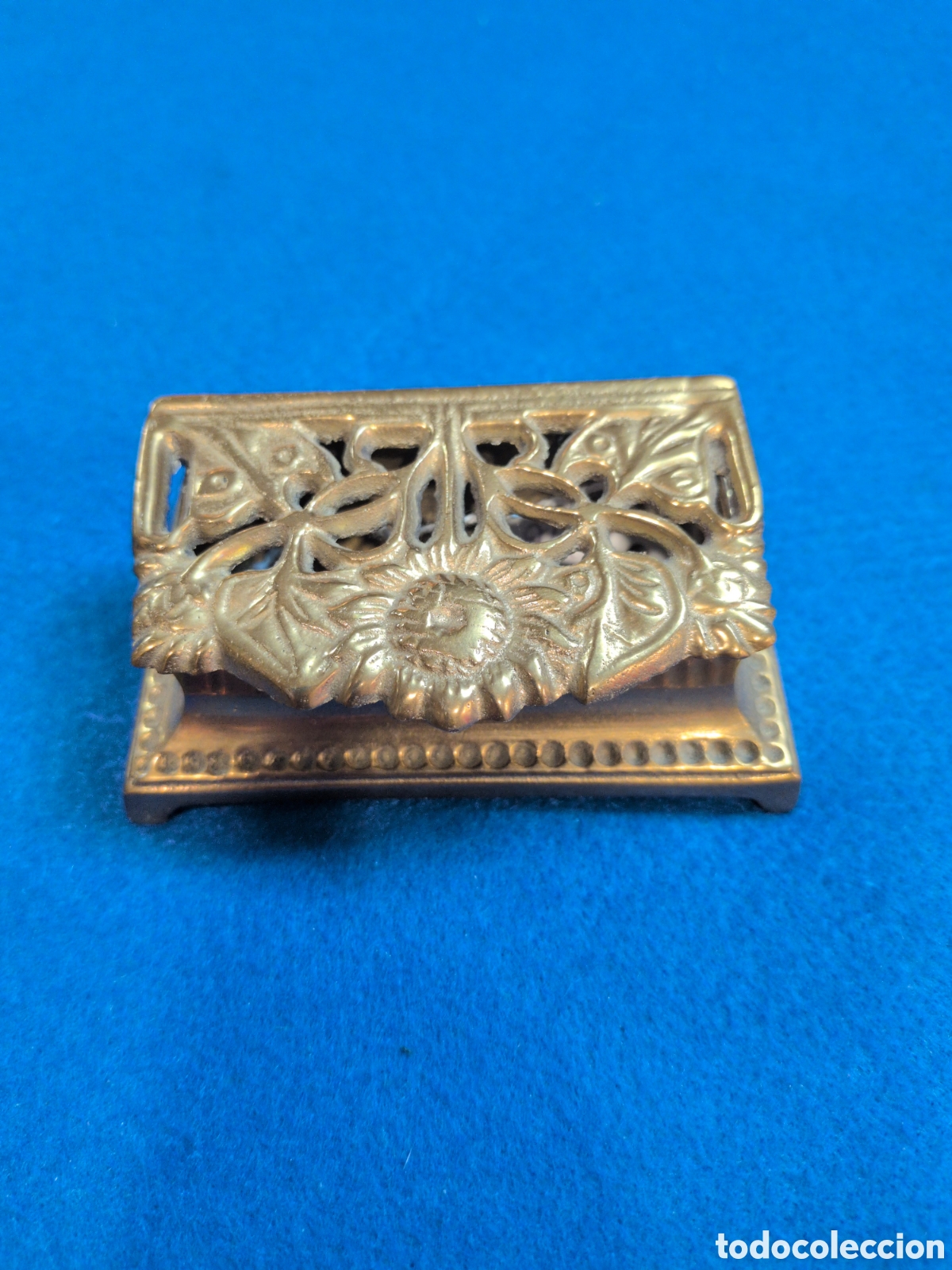 Escriban&iacute;a: Antiguo porta sellos en bronce. REF-6746