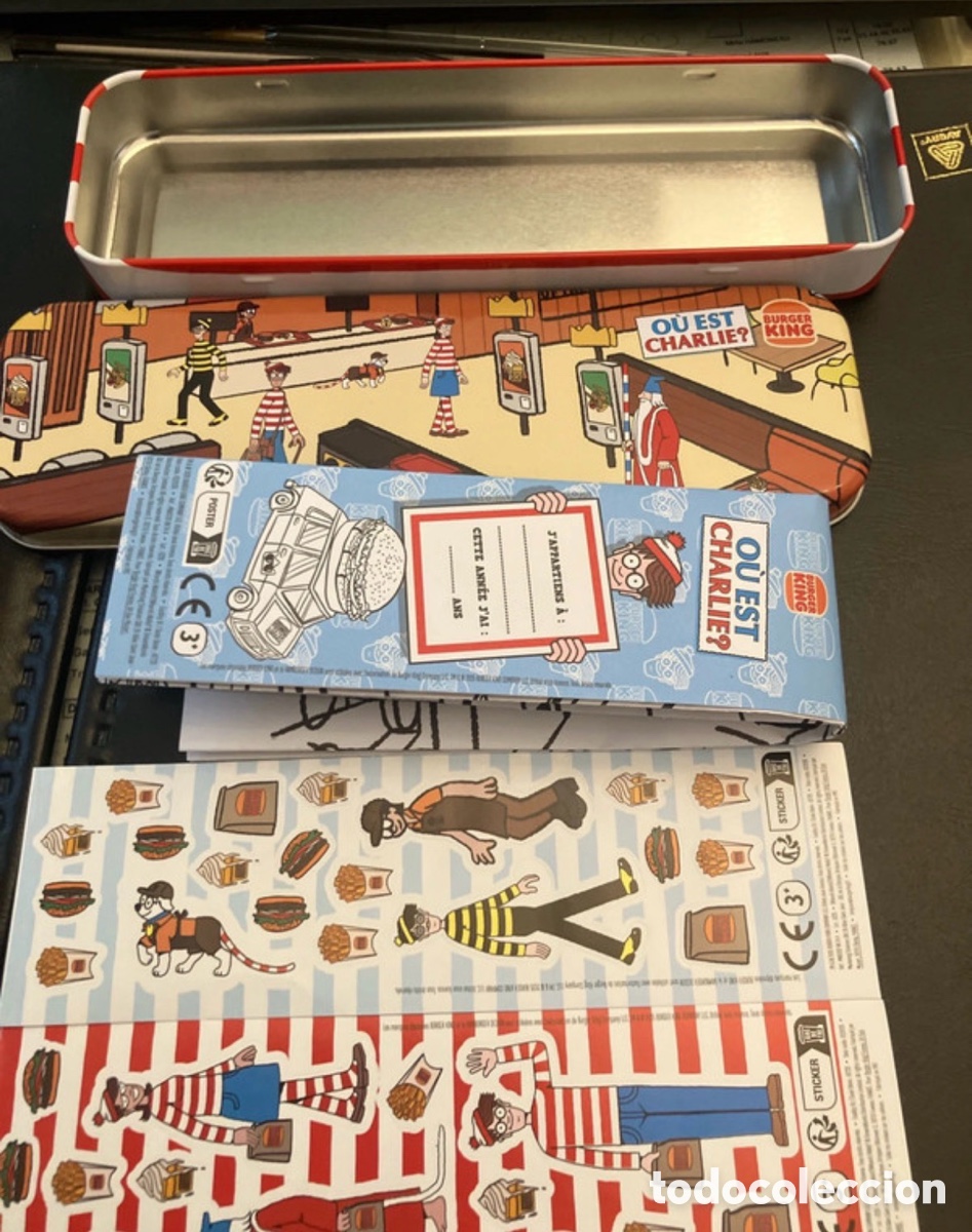 Writing Items: Estuche plumier completo, Donde Est&aacute; Wally? Edicion Francia