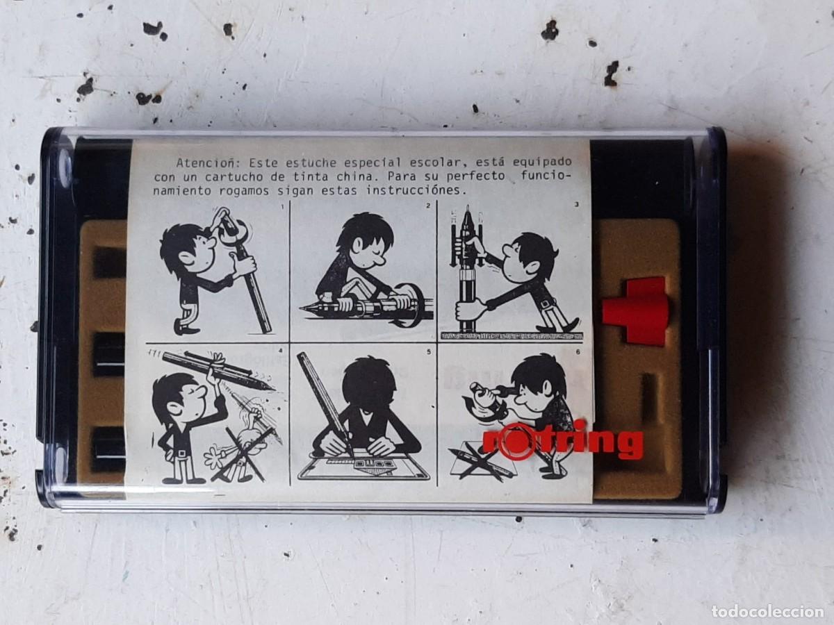 Escriban&iacute;a: Caja de rotring a&ntilde;os 70 - Foto 4