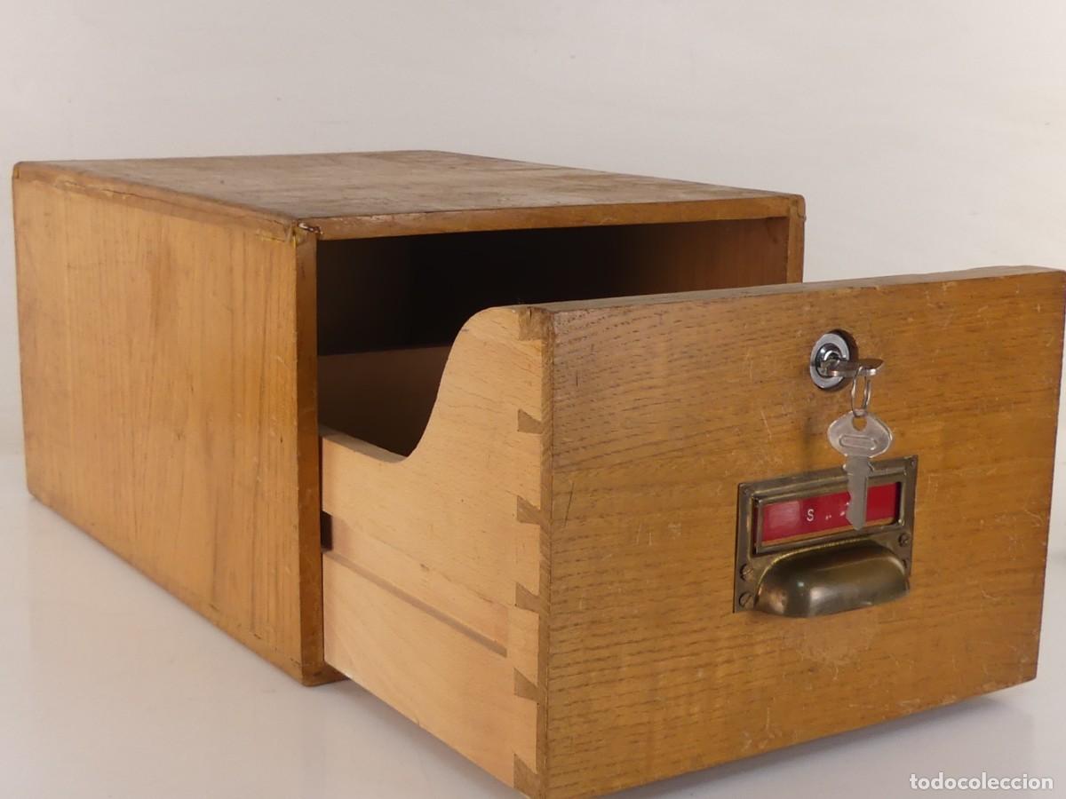 Schreibwaren: ARCHIVADOR FICHERO DE MADERA