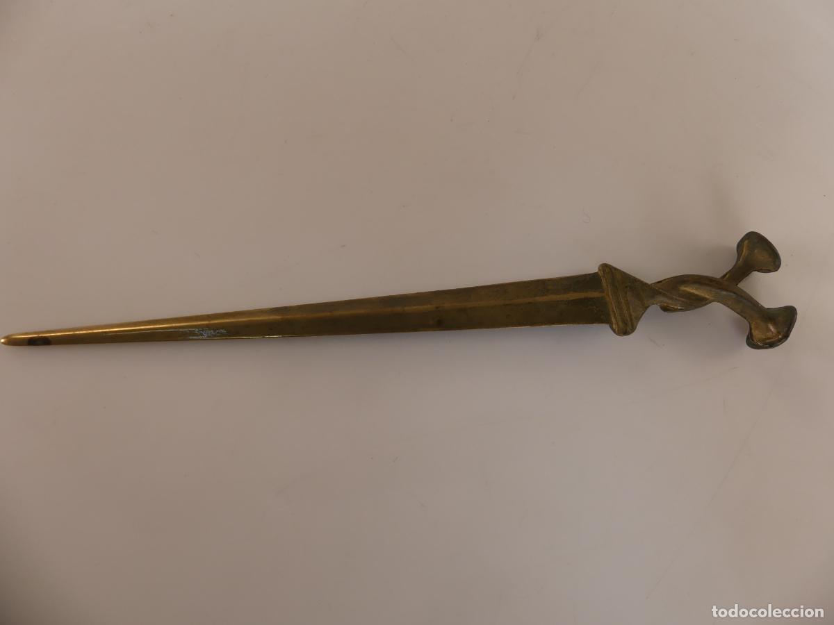 Escriban&iacute;a: ABRECARTAS DE LATON O BRONCE - Foto 2