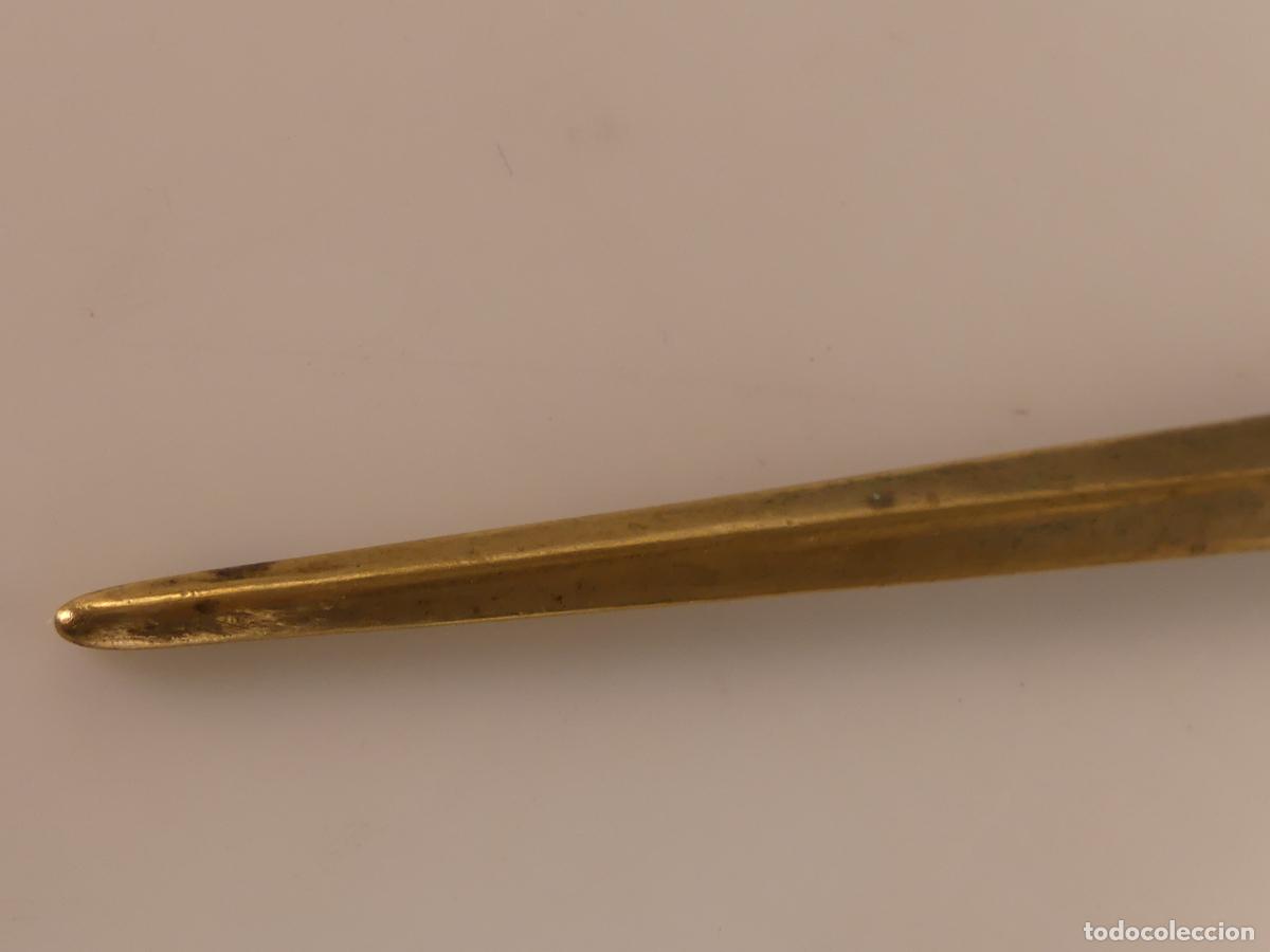 Escriban&iacute;a: ABRECARTAS DE LATON O BRONCE - Foto 7