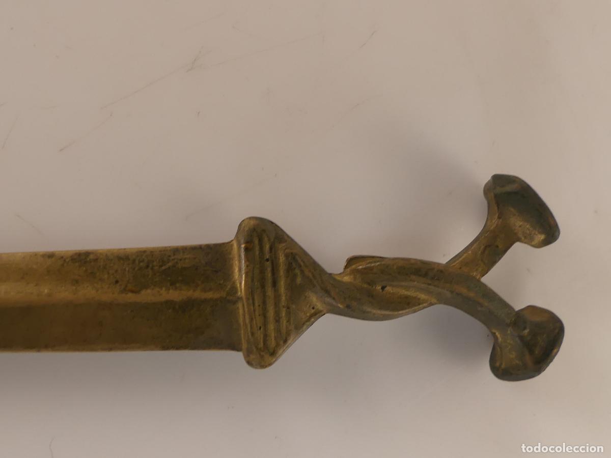 Escriban&iacute;a: ABRECARTAS DE LATON O BRONCE - Foto 8