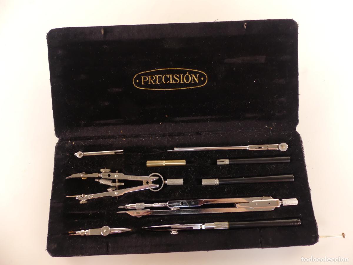 Writing Items: JUEGO DE COMPASES DE PRECISION EN ESTUCHE