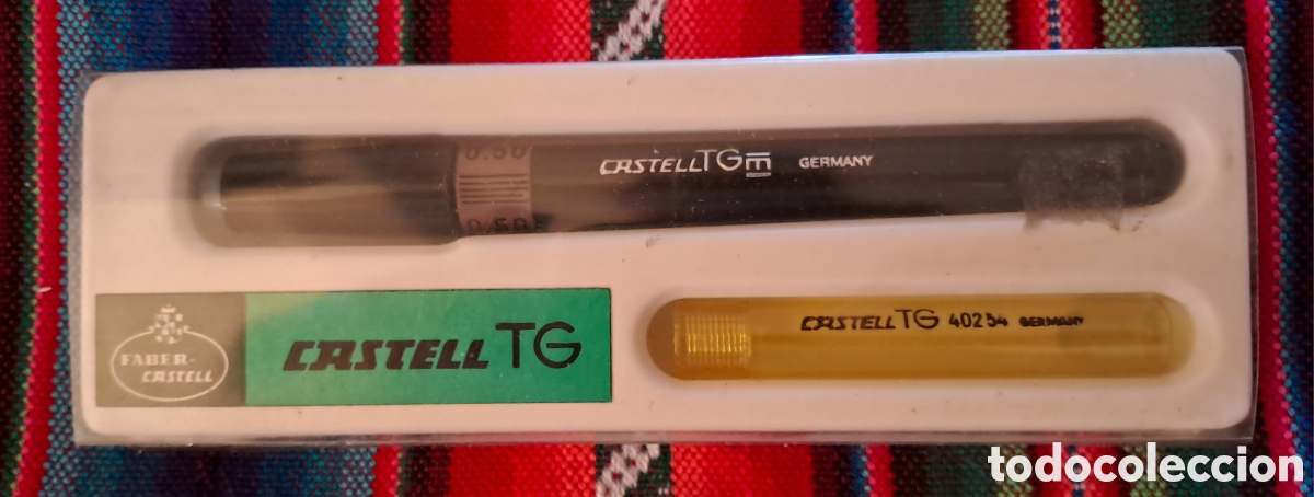 Writing Items: Faber Castell TG de 0.50 con pieza para ajustar e instrucciones. Estilografo tipo Rotring. A&ntilde;os 80
