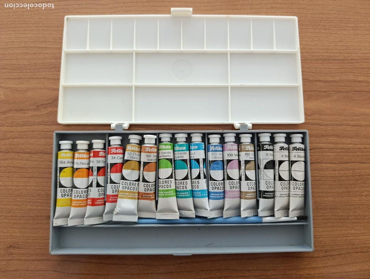 Escriban&iacute;a: MATERIAL DE PINTURA. COLORES OPACOS. PELIKAN. SIN USO, DE TIENDA