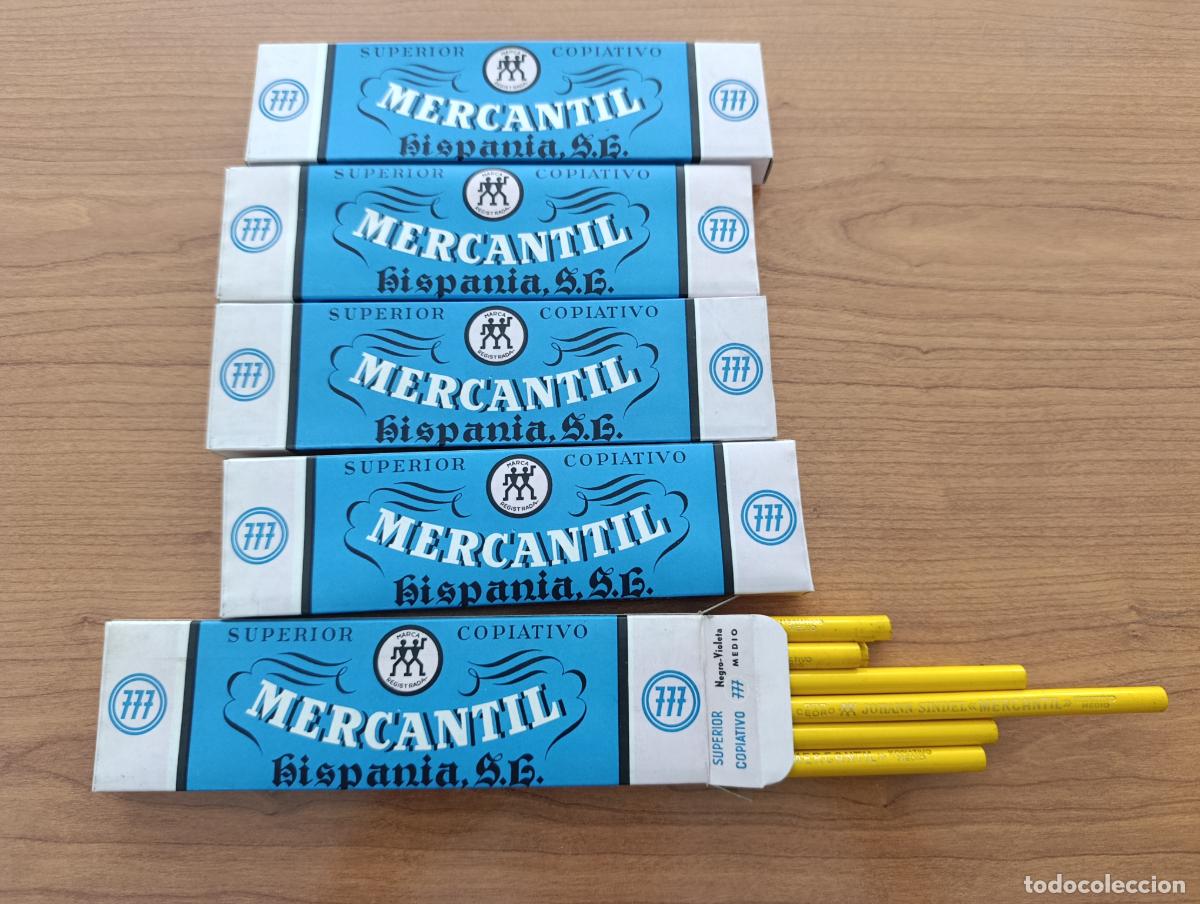 Escriban&iacute;a: L&Aacute;PICES MERCANTIL ESPA&Ntilde;OL. MEDIO. JOHANN SINDELL. 5 CAJAS. SIN USO, DE TIENDA