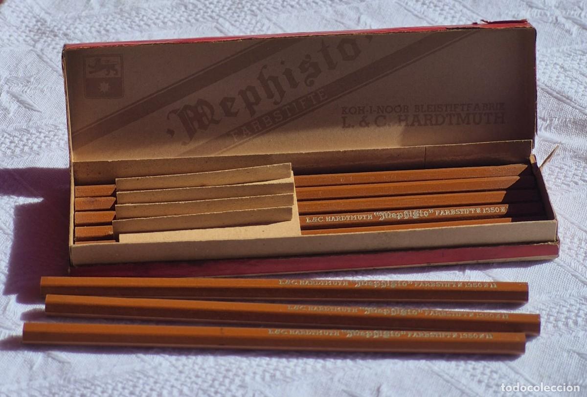 Escriban&iacute;a: L & C. HARDTMUTH&ndash;MEPHISTO Farbstifte-n&ordm; 1350 / 11 &ndash;caja con 9 l&aacute;pices estuche cart&oacute;n